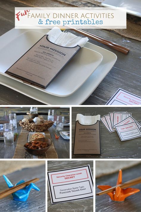 Mission Impossible Party Ideas, Mission Impossible Party, Dinner Party Activities, Mission Impossible Theme, Agent Secret, Dinner Party Games, Mission Possible, Utensil Holders, Fundraising Ideas