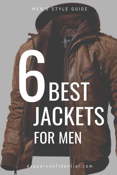 We review the best jackets for men and share tips on where to wear each one off and how to style it. Whether you want to replace a worn-out favorite or experiment outside of your comfort zone, we make it easy with our six quality picks. Types Of Mens Jackets, Men’s Jackets Casual, Men’s Light Jacket, Men’s Fall Jackets, Men’s Casual Jacket, Men’s Spring Jacket, Winter Outfits Men Jackets, Men Jacket Outfit Casual, Jackets Men Fashion Winter