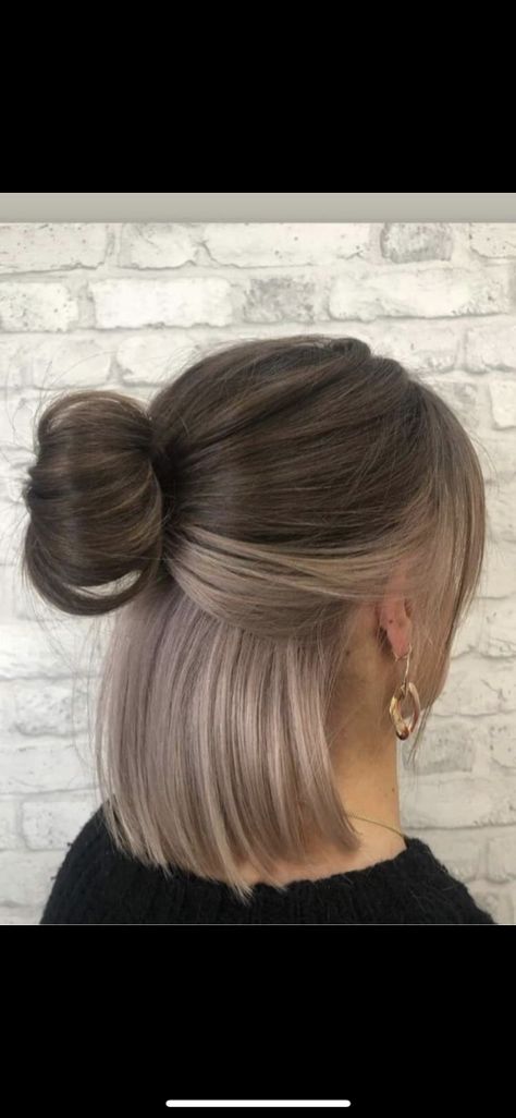 Hidden Hair Color, Peekaboo Hair Colors, Gemini Hair, Color Block Hair, Rambut Brunette, Hair Color Underneath, Peekaboo Hair, Hairdos For Short Hair, Short Hair Color