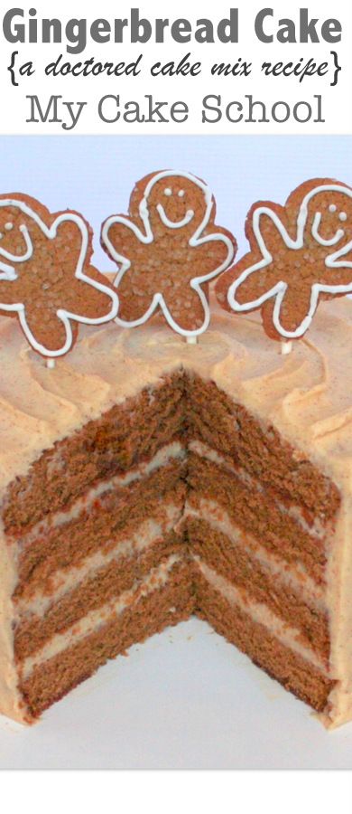 The most delicious Gingerbread Cake! A Doctored Cake Mix Recipe by MyCakeSchool.com! Gingerbread Spice Cake Mix Recipe, Ginger Bread Cake Mix Recipes, Doctored Spice Cake Mix Recipes, Cake Mix Ideas, Bookstore Christmas, Holiday Bakes, Doctored Cake Mix Recipes, My Cake School, Cake Mix Doctor