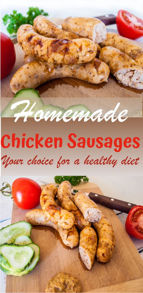 How To Make Chicken Sausage Recipes, Making Chicken Sausage, Chicken Sausage Homemade, How To Make Chicken Sausage At Home, Sausage Chicken Recipes, Chicken Brats Recipes, Chicken Sausages Recipe, How To Make Chicken Sausage, Diy Chicken Sausage