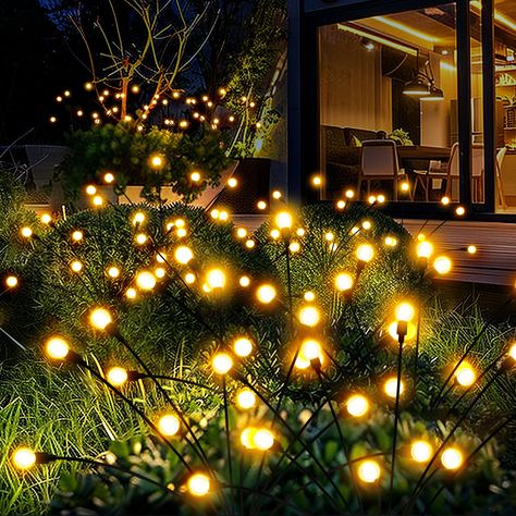 PRICES MAY VARY. Firefly Glow: The warm glow of fireflies dances in the wind on a dark night, PATIOPIA wind dance solar lights creating a unique and beautiful garden scene as Halloween decorations outdoor Energy-saving and easy to install:The LED solar light is powered 100% by solar energy, so customers won't have any trouble with tangled wires and can easily complete the installation High Quality Guarantee:PATIOPIA Solar Garden Decor has IP67 high waterproof performance due to the use of high-q Firefly Garden, Pathway Decoration, Solar Garden Decor, Patio Pathway, Solar Lights Outdoor, Solar Garden Lights, Firefly Lights, Backyard Lighting, Solar Powered Lights