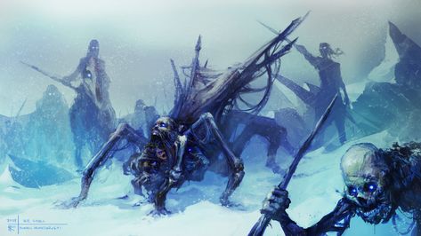 ArtStation - Ice Spider, Tomasz Kwiatkowski Ice Zombie, Ice Spider, Zombie Drawings, Broken City, White Walker, Asoiaf Art, Jaime Lannister, Game Of Thrones Art, Speculative Fiction