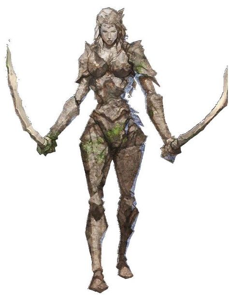 Golem de Pedra - Rainha Female Earth Elemental, Stone Genasi, Earth Elemental Female, Earth Golem, Stone Golem, Earth Genasi, Fantasy Races, Dungeons And Dragons Homebrew, Fantasy Monster