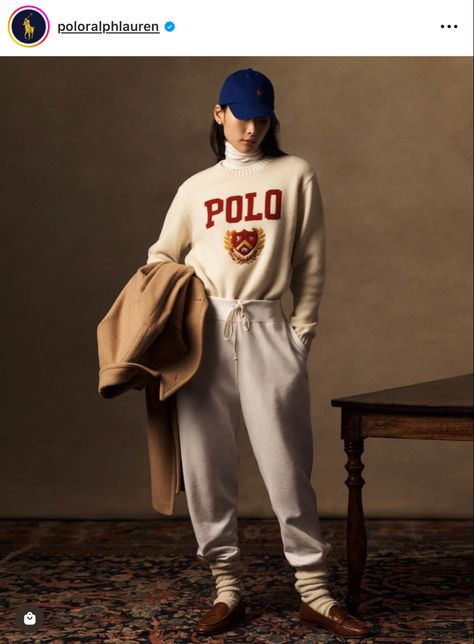 Ralph Lauren 2023, Ralph Lauren Editorial, Polo Ralph Lauren Women Outfits, Ralph Lauren Sweater Outfit, Ralf Loren, Ralph Lauren Clothes, Ralph Lauren Aesthetic, Ralph Laure, Unisex Looks