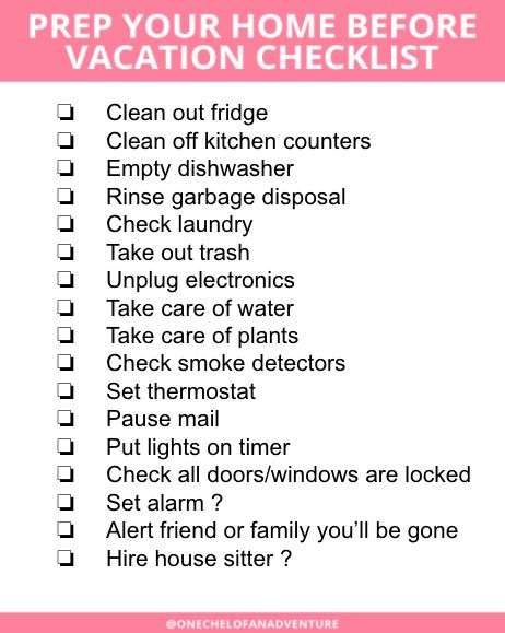 How to Prep Your Home Before Leaving on Vacation - Checklist Before Leaving Home Checklist, Vacation Prep Checklist, Vacation Prep, House Checklist, Travel Packing Checklist, Vacation Checklist, Tech Apps, Clean Fridge, House Sitter