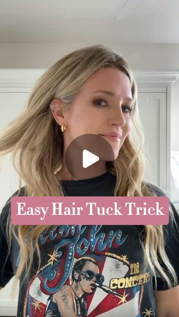 Courtney Bonzi on Instagram: "Save this hack for later 🤗 Easily tuck your hair behind your ears and watch it stay all day with this fun little trick! Let me know if you try this one 👇 . . . #hair #hairtutorial #hairhack #hairstylist #hairstyle #reels #reelsinstagram #newreels #newreel #viralvideos #viralreels #viral #easyhairstyles #easyhairstyle #easyhairtutorial #bangshack #trythis" Curly Hair Tucked Behind Ears, Hair Tuck, Pulled Back Hairstyles, How To Cut Nails, Ear Style, Colored Curly Hair, Hair Tutorials Easy, Hair Affair, Ear Hair