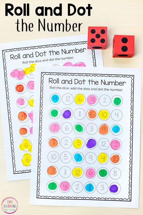 Adaptive Math Activities, Number Block Activities Preschool, Math Center Ideas For Preschool, Hands On Math Kindergarten, Dice Games Preschool, Number Recognition Activities 1st Grade, Kindergarten Numeracy Activities, Kindergarten Math Standards, Preschool Dice Activities