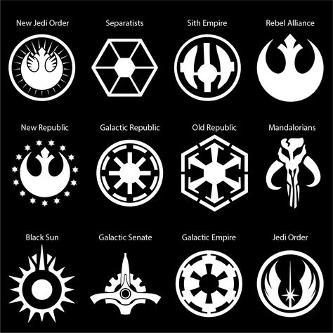 Jedi Tattoo, Sith Symbol, Republic Symbol, Star Wars Zeichnungen, Star Wars Trivia, Star Wars Logos, Star Wars Makeup, Star Wars Symbols, Star Wars Facts