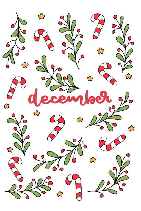 December Writing Fonts, December Calendar Doodles, December Drawings Ideas, December Calendar Aesthetic, December Planner Ideas, Christmas Mood Tracker, December Journal Cover, December Digital Planner, December Calendar 2024