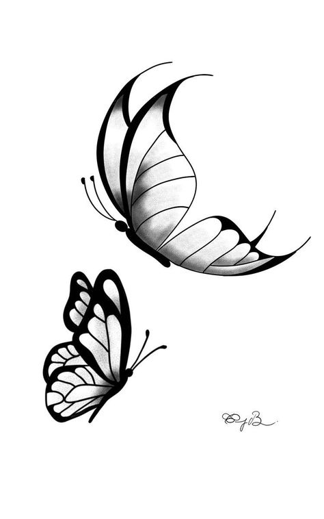 Number Tattoo Fonts, Butterfly Tattoo Stencil, Butterfly Art Drawing, Doll Tattoo, Chicano Style Tattoo, Butterfly Tattoos For Women, Butterfly Art Painting, Bow Tattoo, Tattoo Templates