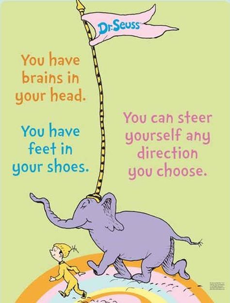 Dr. Seuss, Oh, the Places You'll Go! | 15 Wonderful Quotes About Life From Children's Books Dr. Seuss, Wonderful Quotes, Dr Seuss Quotes, Education Positive, Seuss Quotes, Dr Suess, Wonder Quotes, Life Quotes Love, Dr Seuss