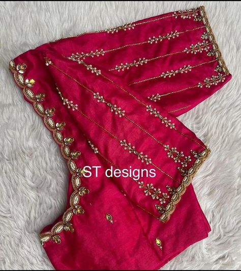 Latest Fashion Blouse Designs, Marriage Dresses, Basic Blouse Designs, Magam Work Designs, Dress Designs For Stitching, Work Blouse Designs, Latest Bridal Blouse Designs, Maggam Work Blouse, Latest Blouse Designs Pattern