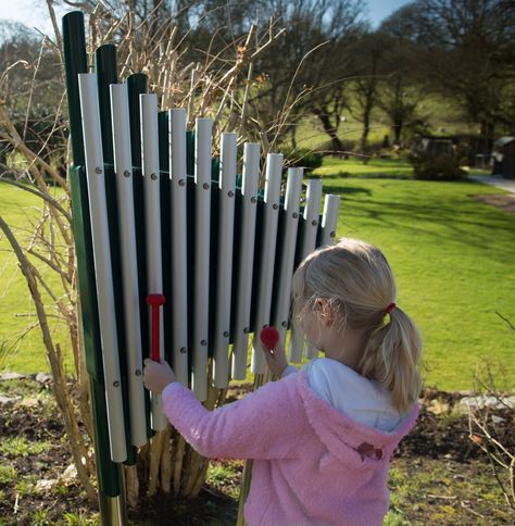 Small Outdoor Xylophone - Outdoor Musical Instruments Outdoor Musical Instruments, Tubular Bells, Safe Playground, Amazing Toys, Commercial Playground Equipment, Outdoor Music, Sensory Garden, Outdoor Classroom, School Garden