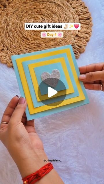 The Gift Fairy on Instagram: "Cute and Easy DIY birthday card🌷  "Crafting my heart out and loving every minute of it 💕"  Share this with your friends/family and follow for more such cute and easy DIY gift ideas 💌✨️  [DIY cards, DIY craft]  Shop personalized handmade gifts from @_.thegiftfairy._ 🪄  #thegiftfairy #diycrafts #mothersday #mothersdayspecial #cutecards #tutorial #diytutorial #giftingideas #personalisedgifts #handmadegifts #viral #viralreels #trendingreels #resinartwork #reels #entrepreneur #entrepreneurship #smallbusiness #smallbusinessowner #smallbusinesssupport #trending #explorepage #mumbai #navimumbai #panvel" Cute Diy Gift For Best Friend, Easy Cards For Birthday, Birthday Diy Card Ideas, Easy Bday Card Ideas, A Card For A Best Friend, Easy Diy Gifts For Best Friends Birthday, Card For Loved Ones, Diy Card Design Ideas, Diy Message Cards Ideas