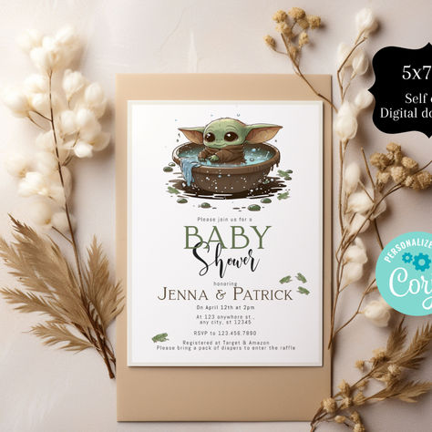 Twins baby shower invitations