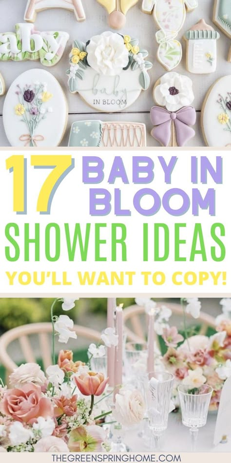 Babies In Bloom Baby Shower Ideas, Baby In Bloom Decor Ideas, Baby Blooming Baby Shower Ideas, Baby Bloom Shower Ideas, Bloom Bar Baby Shower Ideas, Baby In Bloom Diy Decor, Baby In Bloom Shower Cake Ideas, Baby Shower Baby In Bloom Decor, Baby In Bloom Favor Ideas