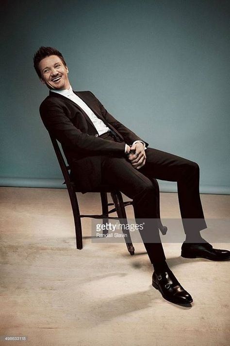 Jeremy Smiling With Beard and Moustache Wearing White Button-Up Shirt and Black Suit Sitting in a Black Chair and Leaning Backwards Leaning In Chair Pose, Leaning Back In Chair Pose Reference, Leaning Back In Chair Pose, Chair Pose Reference, Chair Reference, Guy Poses, Jeremy Lee, Chair Pose, Dirty Girl