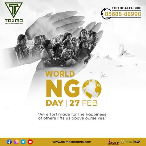 Ngos & Charity, World Ngo Day Creative Ads, Donation Creative Ads, Ngo Poster Design, Ngo Social Media Post, Charity Graphic Design, Ngo Social Media, Donation Poster Charity, Charity Poster Design Ideas