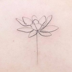 40+Amazing Water Lily Tattoo Designs with Ideas and Meaning Delicate Water Lily Tattoo, One Line Water Lily, Water Like Tattoo, Water Lily Tattoo Meaning, Tiny Water Lily Tattoo, Waterlily Meaning, White Water Lily Tattoo, Water Lily Tattoo Black And White, Water Lilies Tattoo Design