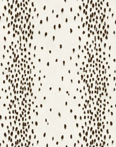 Tottenham Dalmatian, Cocoa – The Pattern Collective Dalmatian Wallpaper, Trend Prediction, Dalmatian Spots, Animal Themes, Black Illustration, 70’s Style, Dalmatian Print, Interior Design Boards, Style Dark