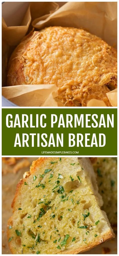 Parmesan Bread, Oven Bread, Dutch Oven Bread, Herb Bread, Homemade Bread Recipes, Artisan Bread Recipes, Dutch Oven Recipes, No Knead Bread, Bread Machine Recipes