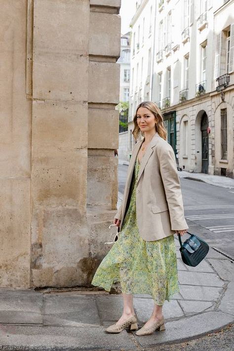 French Spring Fashion Staples, From a Brit Girl in Paris | Who What Wear UK Dress Over Coat, Spring Fashion Paris, French Spring Style, French Spring Outfits, Spring Ootd, Fashion Staples, Style Parisienne, French Women Style, Spring Capsule Wardrobe