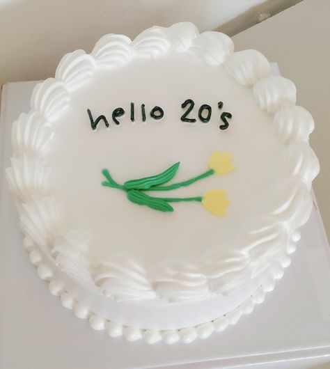 20 Year Old Birthday Cake Ideas, Bday Cake 20 Years, 20 Years Cake Ideas, Birthday Cake For 20 Year Old Girl, Hello 20 Birthday Cake, 20 Year Birthday Cake, 20 Year Old Cake, 20 Years Old Aesthetic, Birthday Cake 20th Girl