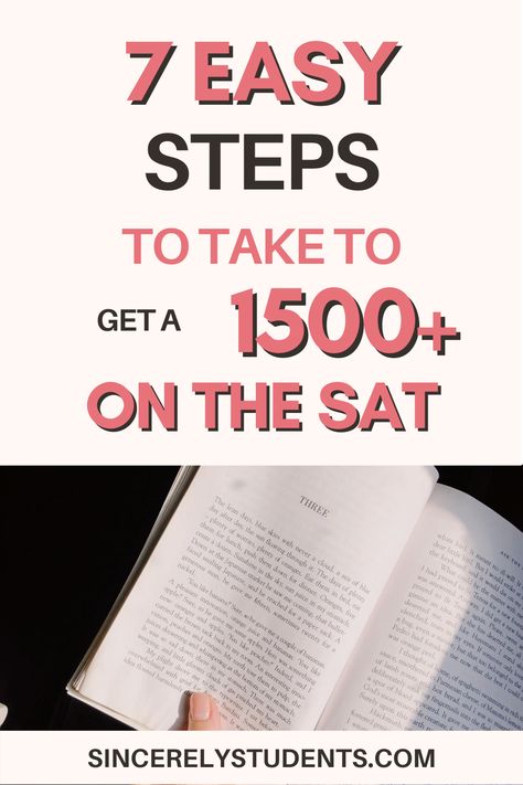 Sat Score Chart, Sat Prep Tips, Sat Books, Psat Tips, Sat Studying, Revision Planner, Sat Tips, Sat Preparation, Sat Test Prep