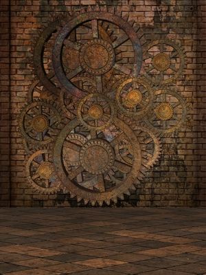 Décor Steampunk, Steampunk Bedroom, Steampunk Background, Steampunk Aesthetic, Steampunk Wall, Art Steampunk, Steampunk Decor, Studio Props, Wall Backdrops