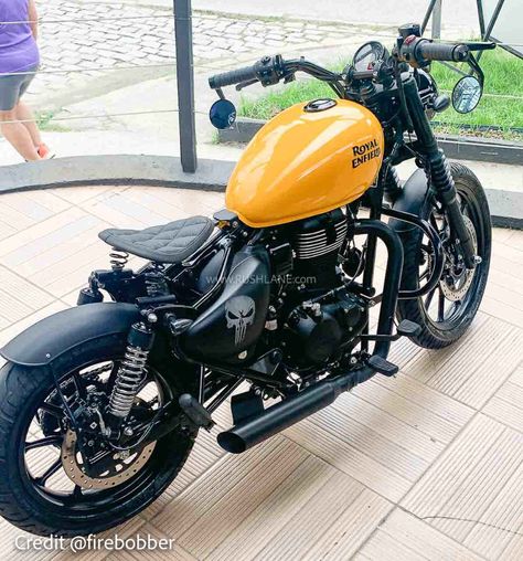 Royal Enfield Custom Bobbers, Royal Enfield Meteor 350 Modified, Royal Enfield Classic 350cc Modified, Thunderbird 350 Modified, Meteor 350 Modified, Royal Enfield Thunderbird Modified, Bikes Modified, Royal Enfield Bobber, Royal Enfield Thunderbird 350