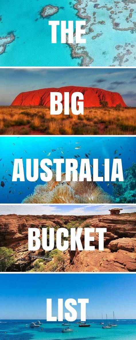 With over 100+ Things To Do in #Australia - plus awesome experiences & incredible places to see, this is the only Australia Bucket List you'll ever need! *** Australia | Things to do in Australia | Where to go in Australia | Top experiences in Australia | Sydney | Melbourne | Perth | Darwin | Cairns | Queensland | New South Wales | What to do in Australia | Places to visit in Australia | National Parks in Australia | #thingstodoinaustralia #BucketList Australia Places To Visit, Australia Tourist Attractions, Things To Do In Australia, Great Barrier Reef Australia, Australia Bucket List, Australia Vacation, 100 Things To Do, Australia Travel Guide, Australian Travel