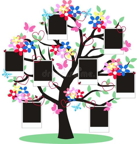 Photo frames. A fantasy tree with frames for your photos , #Affiliate, #frames, #Photo, #fantasy, #photos, #tree #ad Make A Family Tree, Family Tree Wall Art, Family Tree Photo, Aktiviti Kanak-kanak, Family Tree Project, Fantasy Tree, Family Photo Frames, Family Wall Decor, Family Tree Wall