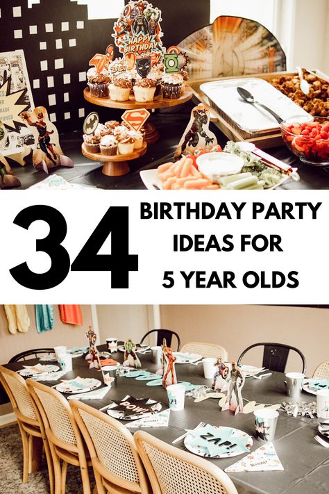 5 Year Birthday Party Food, 5 Year Birthday Theme, 5th Boy Birthday Party Themes, Six Year Old Birthday Party Ideas Boy, 5th Boy Birthday Ideas, Boys 5th Birthday Party Ideas Themes, 5 Year Boy Birthday Party Ideas, Fifth Birthday Theme Boy, Five Year Old Birthday Theme Boy