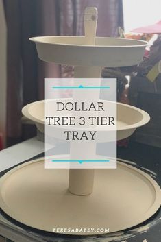 3 Tier Tray, Three Tier Tray, Dollar Tree Hacks, Cute Craft, Tiered Tray Diy, Dollar Store Hacks, Southern Lifestyle, Tray Diy, Diy Dollar Tree Decor