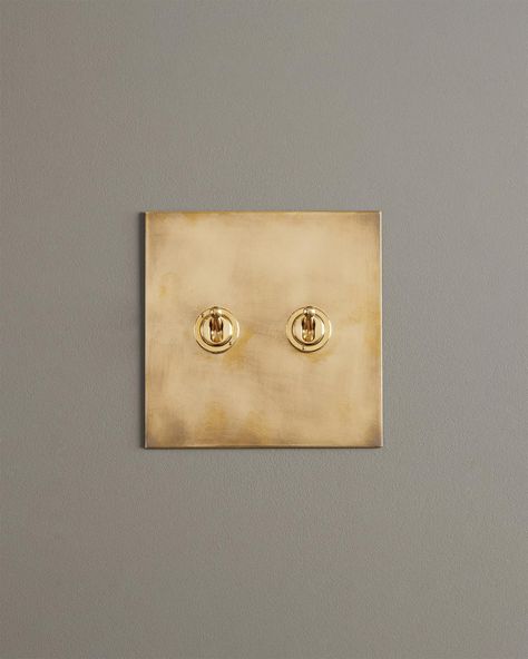 Devol Light Switch, Vintage Light Switches Rejuvenation, Brass Light Switch, Brass Switches, Brass Toggle Light Switch, Gold Toggle Light Switch, Antique Brass Plug Socket, Metal Toggle Light Switch, Brass Picture Light