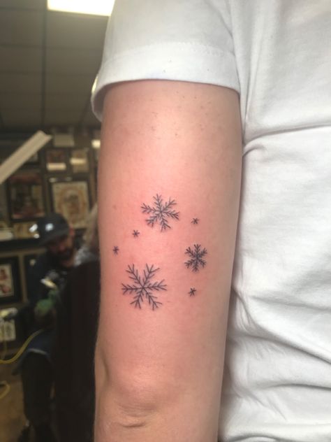 Snowflake Shoulder Tattoo, Small Snowflake Tattoo, Coffee Cup Tattoo, Snowflake Tattoo, Winter Tattoo, Snow Flake Tattoo, Cup Tattoo, Snowflakes Falling, Pattern Tattoo