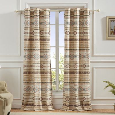 Tan Curtains, Western Homes, Home Office Lighting, Western Home Decor, Outdoor Lounge Furniture, Grommet Curtains, Window Panels, Lounge Furniture, Curtain Panels