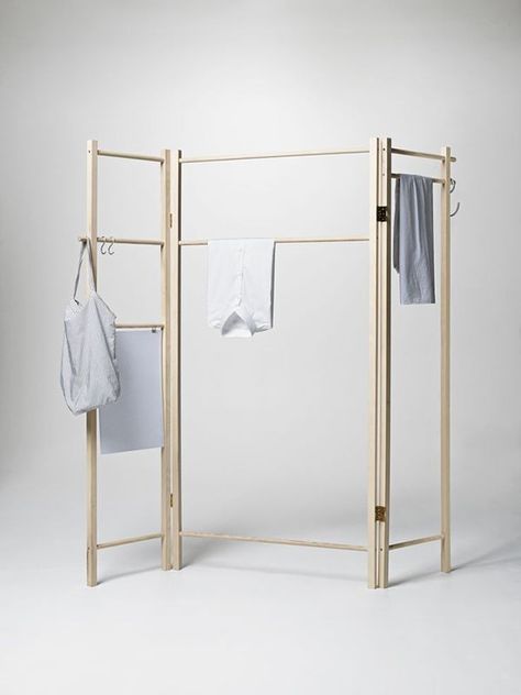 Clothes Rack Design, Portable Clothes Rack, Clothes Hanging, Garment Rack, Clothes Drying Racks, غرفة ملابس, Rack Design, Garment Racks, White Room