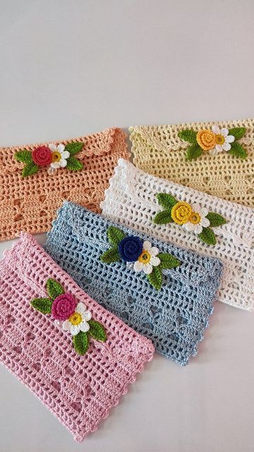 Cute Crochet Pouch, Crochet Envelope, Crochet Small Bag, Crochet Quilt Pattern, Crochet Book Cover, Crochet Hairband, Crochet Rose Pattern, Crochet Wallet, Envelope Gift