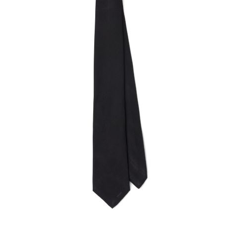 Tie Men, Lettering Logo, Front Bottoms, Silk Ties, Black Satin, Prada, Buy Online, Slim Fit, Satin