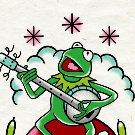 Makitta Boom on Instagram: "🌈 DISPONIBLE!!!  ¿Qué edad tenías cuando te diste cuenta de que Kermit era zurdo? . . . . . . . . . . .  #kermit #kermitthefrog #kermitthefrogtattoo #muppets #muppetsfanart #muppetstattoo #fanart #fanarttattoo #tattoos #tattooflash #flashes #inkadict #inkart #cartoons #fanarttattoo #femaletattooartist #neotraditional #neotraditionaltattoo #latinatattooartist #losangeles #losangelesart #losangelestattoo #losangelesink #california #femaletattooartist #veganink #tatuadora #argentina #makittaboom" The Muppets Tattoo, Kermit Tattoo, Muppets Tattoo, Rainbow Connection, Dream Tattoos, Tiny Tattoos, Tattoo Ideas, California, Rainbow