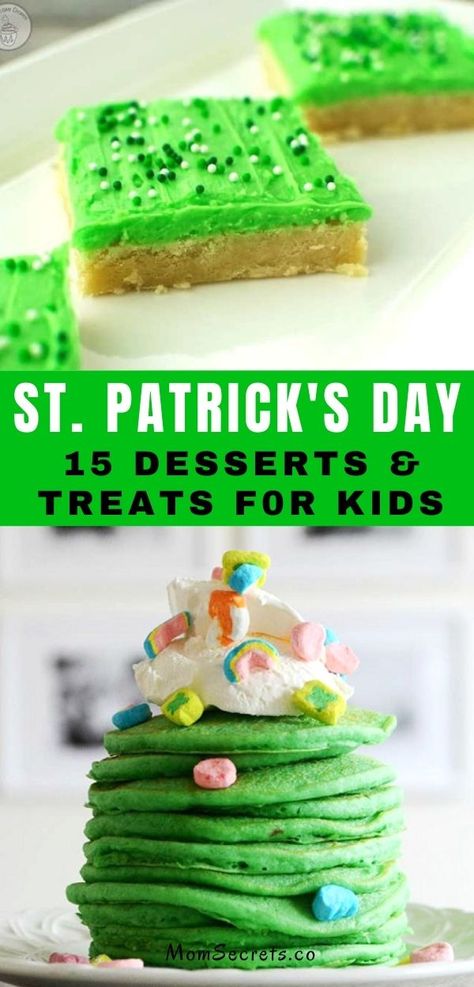 The best St. Patrick’s Day desserts & treats- a compilation of delicious desserts to make for the holiday! #stpatricksday #stpatricksdaydesserts #stpatricksdaytreats #dessertsforkids #funnytreats St Pattys Desserts, Funny Desserts, Pillsbury Sugar Cookies, St Patricks Day Funny, March Ideas, Crinkle Cookies Recipe, Popcorn Treats, Treats To Make, Mint Oreo