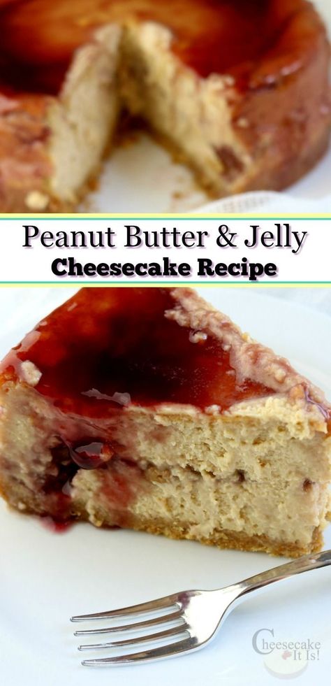 Old Fashioned Cheesecake Recipe, Peanut Butter And Jelly Cheesecake, Jelly Cheesecake, Baked Cheesecake, Chocolate Chip Cheesecake, Baked Cheesecake Recipe, Best Cheesecake, Best Peanut Butter, Easy Cheesecake Recipes