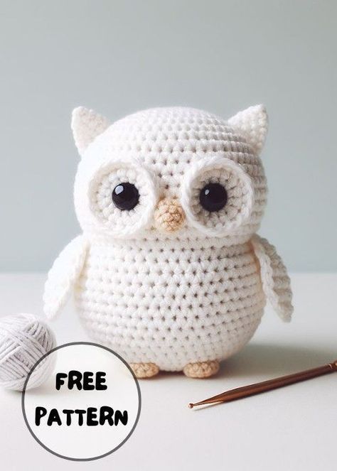 Easy Crochet Animals Free Patterns, Owl Crochet Pattern Free, Knitting Jumper, Knitting Skirt, Knitting Tattoo, Knitted Loungewear, Amigurumi Today, Crochet Owls, Owl Crochet Patterns