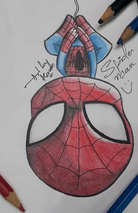 Art Sketchbook Spider Man, Spider Man Graffiti Art, King Bob Drawing, Spider Man Drawing Easy Step By Step, Easy Spider Man Drawings, Spider Man Art Drawing, How To Draw Spider Man, Marvel Sketches Easy, Spiderman Drawing Sketches