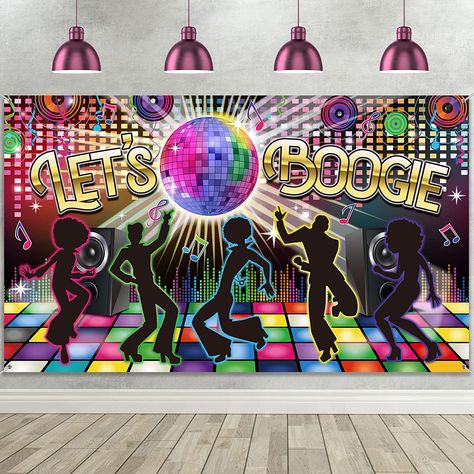 Disco Party Decorations 70s, 70s Theme Party Decorations, Disco Theme Parties Decorations, Festa Rock Roll, Dance Party Decorations, Disco Theme Party, 70s Party Theme, Retro Birthday Parties, 70s Theme Party