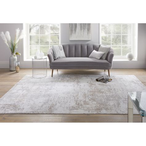 Living Room Rugs Grey, Rugs For Grey Sofa, Living Room Rugs With Grey Couch, Large Area Rugs In Living Room, Rug For Dining Room, Stone Rug, Grey And White Rug, Cosy Living, Lounge Ideas