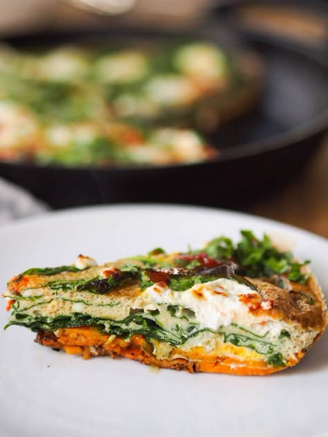 Sweet Potato Quiche Florentine, Chevre Recipe, Quiche With Sweet Potato Crust, Sweet Potato Crust Quiche, Spinach And Goat Cheese, Sweet Potato Crust, Goat Cheese Quiche, Potato Crust, Cheese Quiche