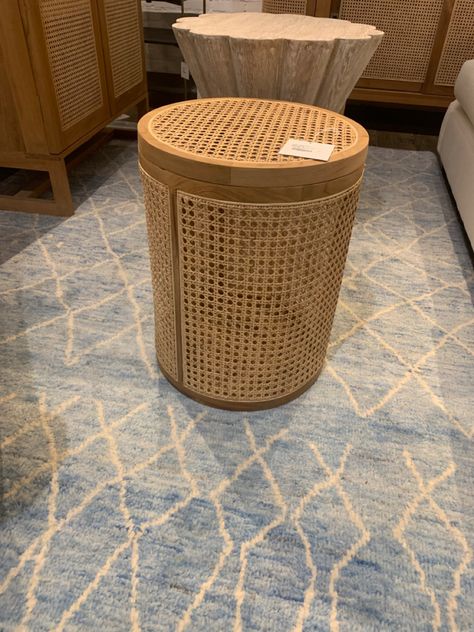 Love this stool at GDC Wicker Laundry Basket, Laundry Basket, Small Trash Can, Trash Can, Love This, Vision Board, Canning, Home Decor, Home Décor